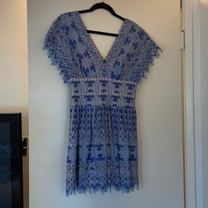 BCBG MAX AZRIA Taran Royal Blue Cocktail Dress